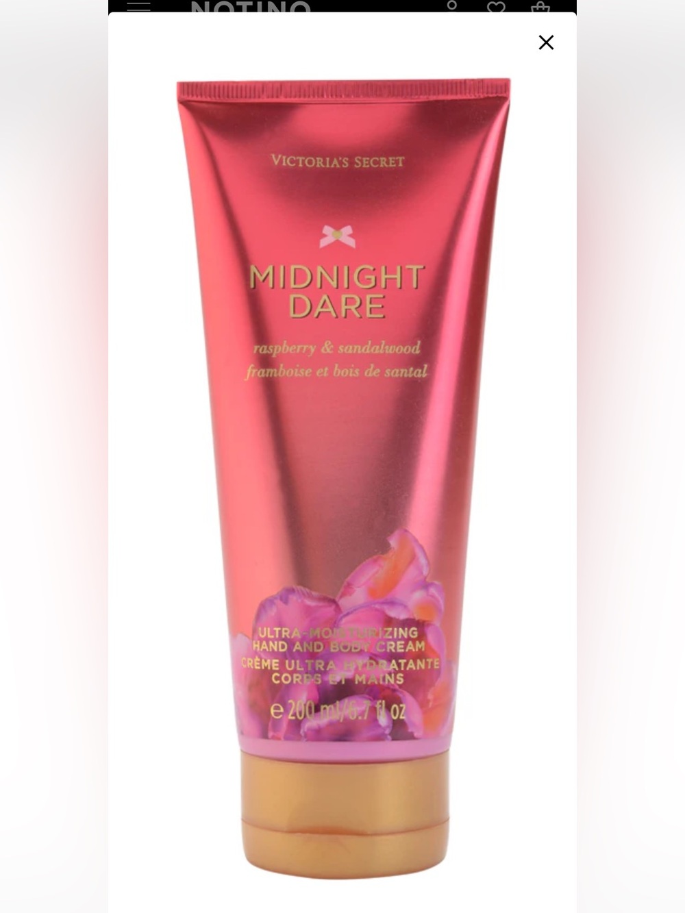 Victoria's Secret Midnight Dare Raspberry & Sandalwood Hand & Body Cream — Pink